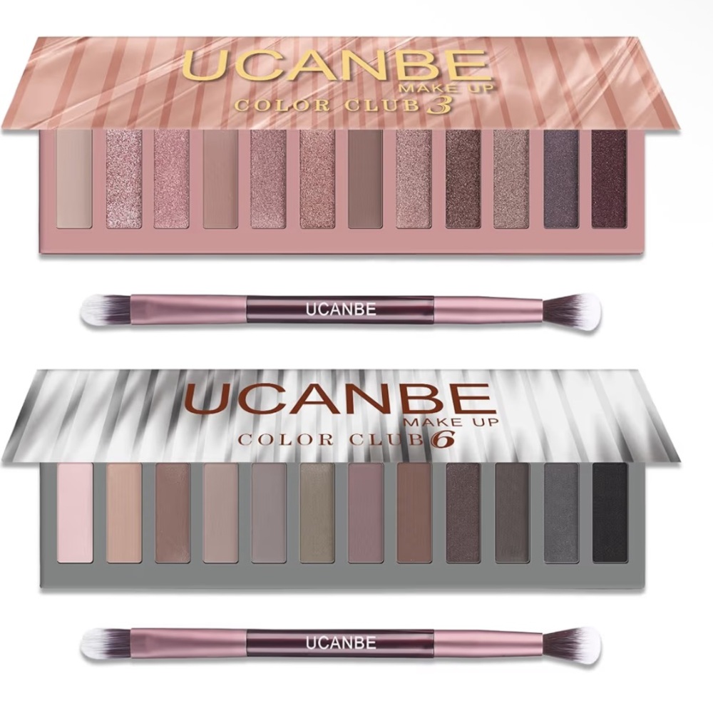 🆕 UCANBE 2 PCS Eyeshadow Makeup Palette Kit